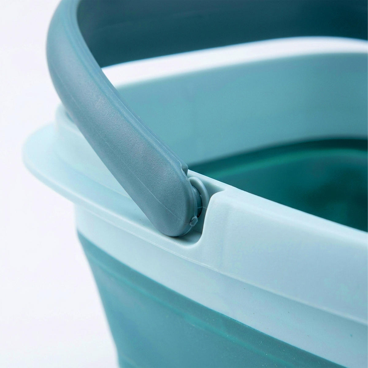 FUSSBADWANNE Blau faltbar Kunststoff 17 l - Türkis, Kunststoff (42.5/23/32.5cm) - Relaxdays