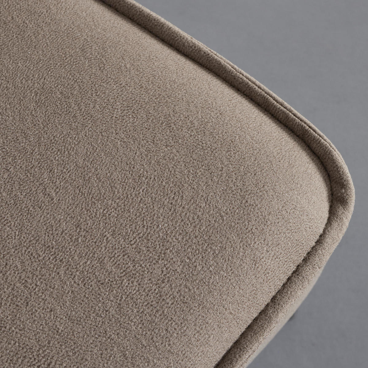 SESSEL Nati Beige Mikrofaser - Taupe, Holz (52/79/66cm) - Bessagi Home