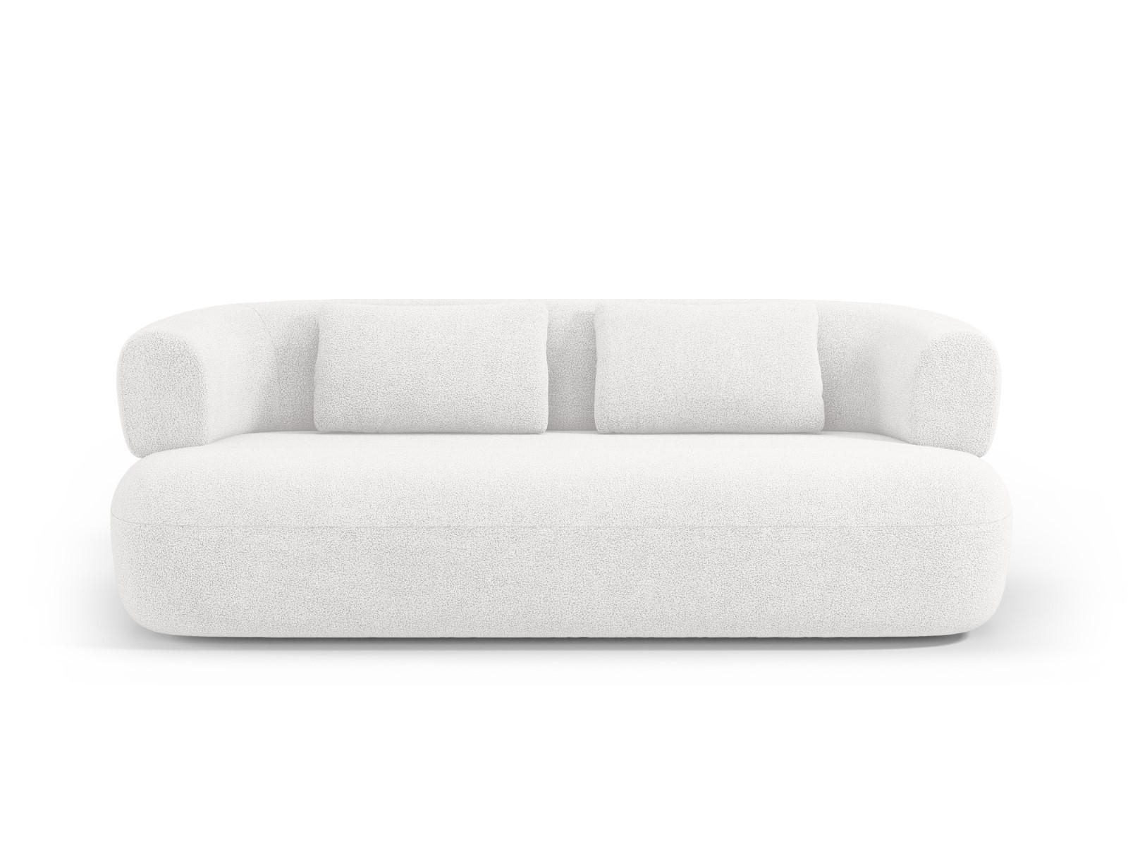 SOFA Jenny aus Boucle elfenbein 3 Sitzplätze - Creme, Textil (90/73/178cm) - Micadoni