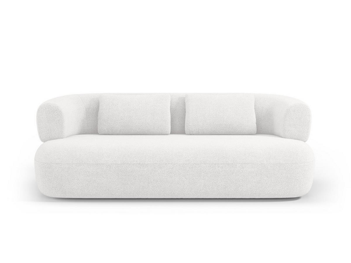SOFA Jenny aus Boucle elfenbein 3 Sitzplätze - Creme, Textil (90/73/178cm) - Micadoni