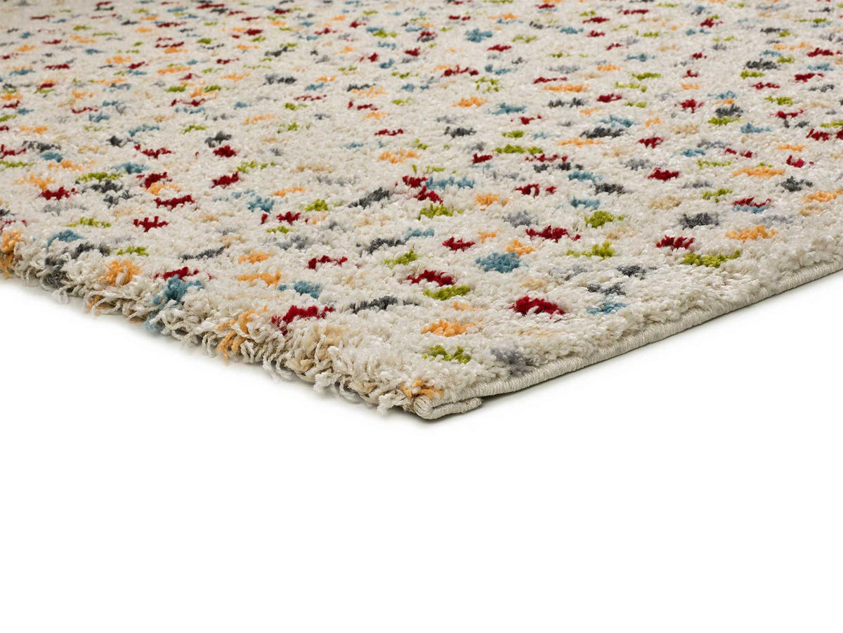 HOCHFLORTEPPICH Mehrfarbig Kasbah 133/190 cm - Multicolor/Weiß, Naturmaterialien/Textil (133/190cm) - Atticgo