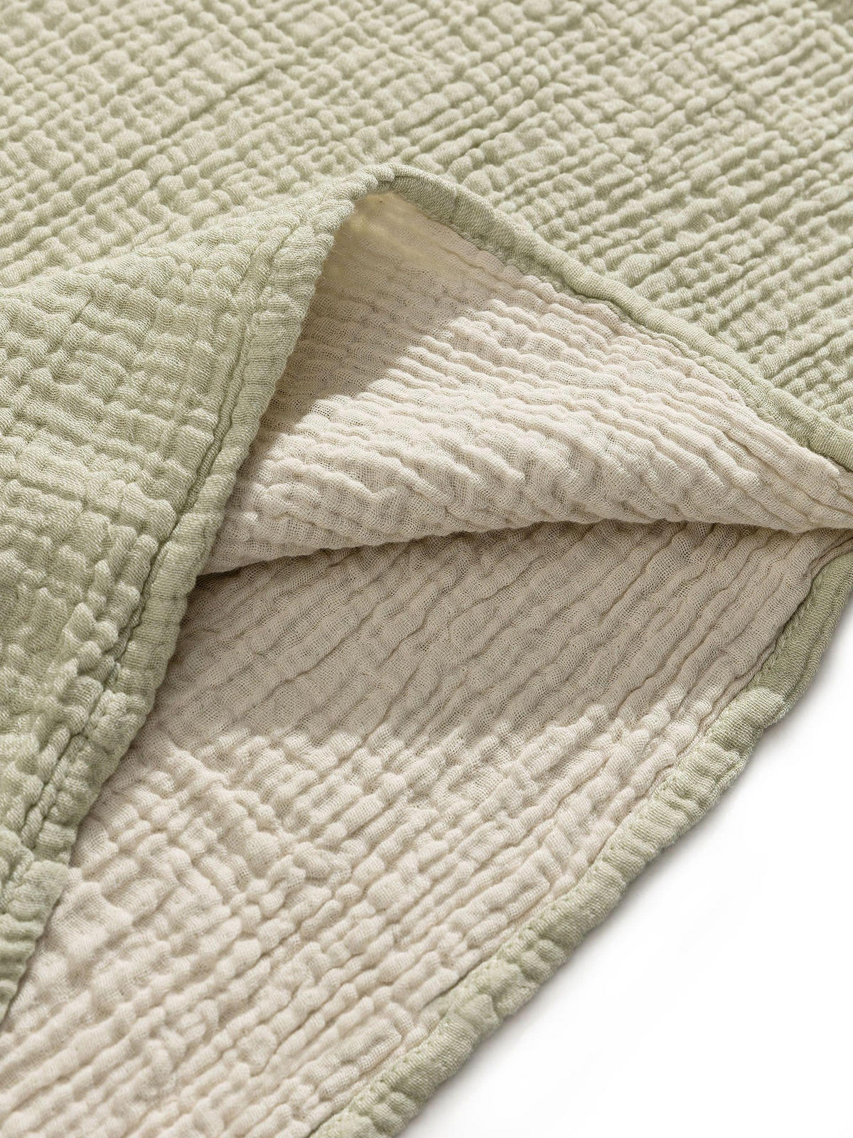 BAUMWOLLDECKE Lilo Hellgrün 130x170 cm - Hellgrün, Textil (130/170cm) - Lytte