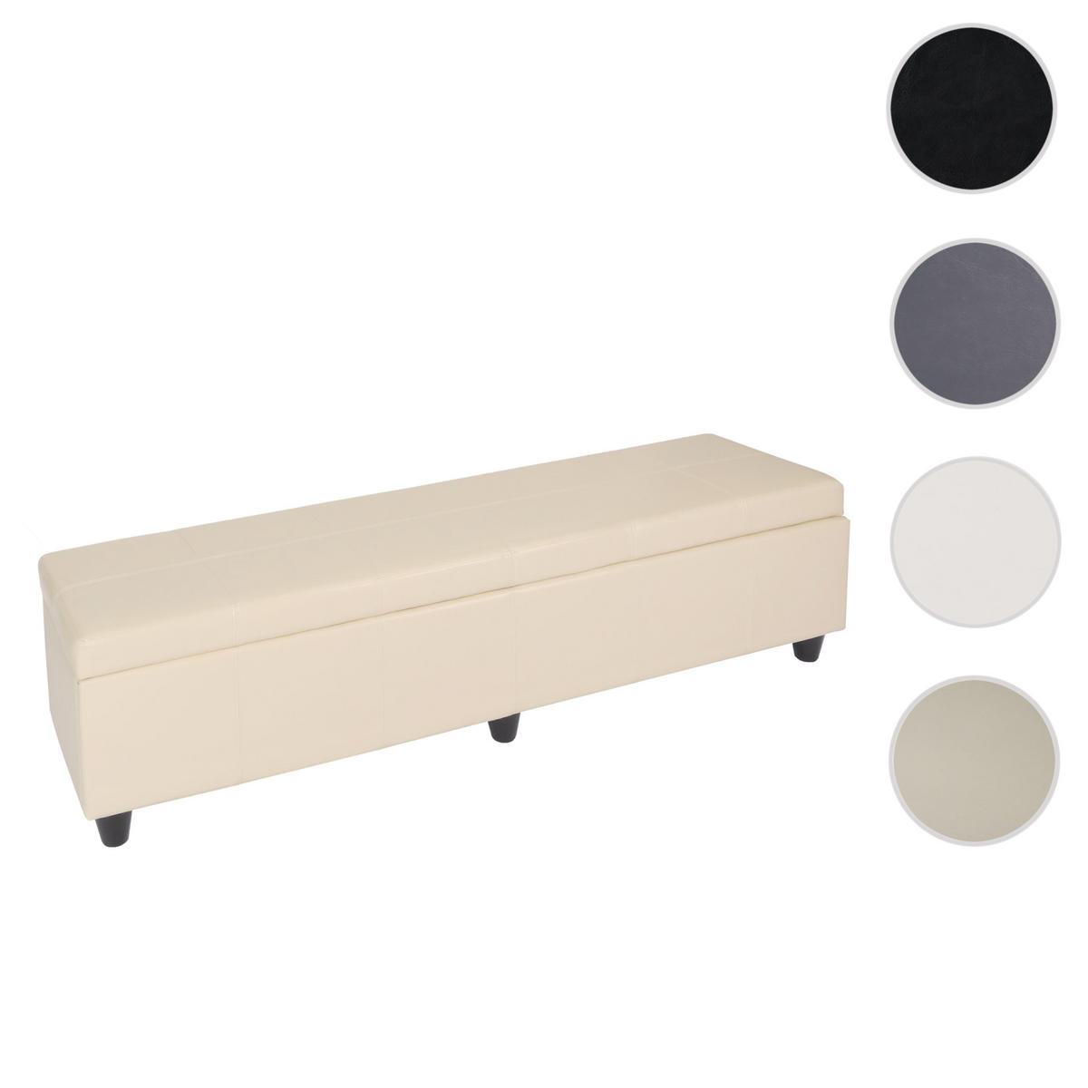 AUFBEWAHRUNGS-TRUHE XXL Beige - Beige, Textil (180/45/45cm) - MCW