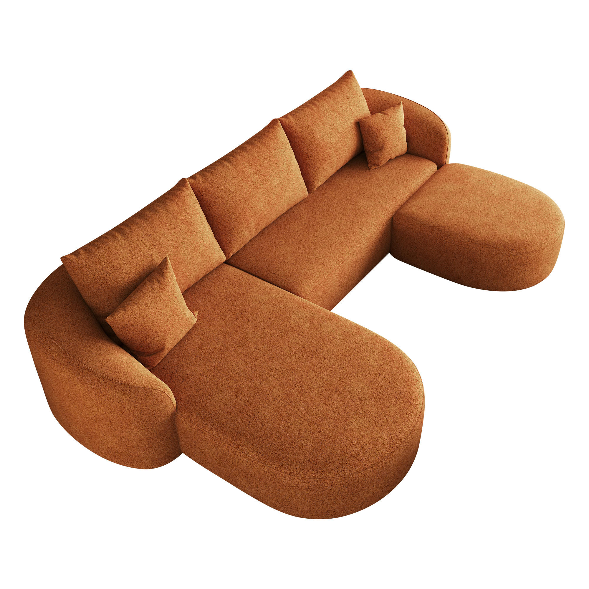 ComfortXL Wohnlandschaft Orange 336x85x168 cm