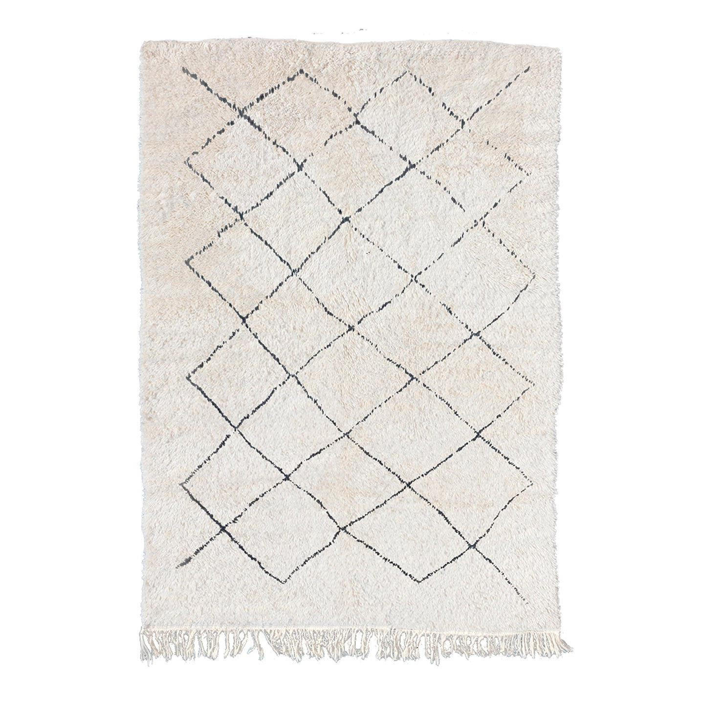 BERBERTEPPICH authentisch handgefertigt 140x 200 cm - Beige, Naturmaterialien (140/200cm) - AFK Living