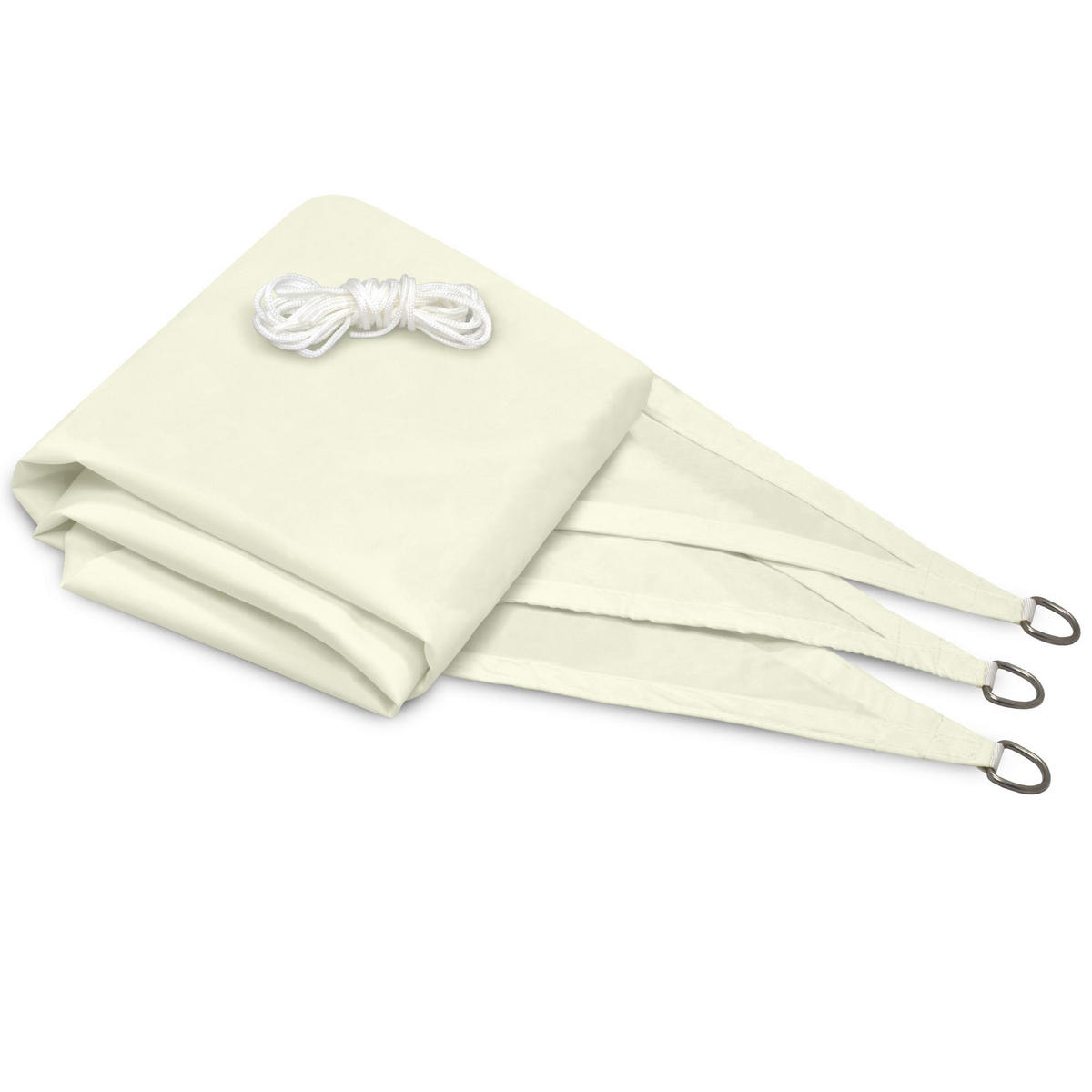 SONNENSEGEL SolVision PS9 360/360/360 cm dreieckig Creme PE - Creme, Kunststoff (360/360cm) - Sol Royal