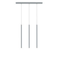 LED-HÄNGELEUCHTE Stelo X3 H60 - Grau, Metall (6/70/60cm) - Lumicom
