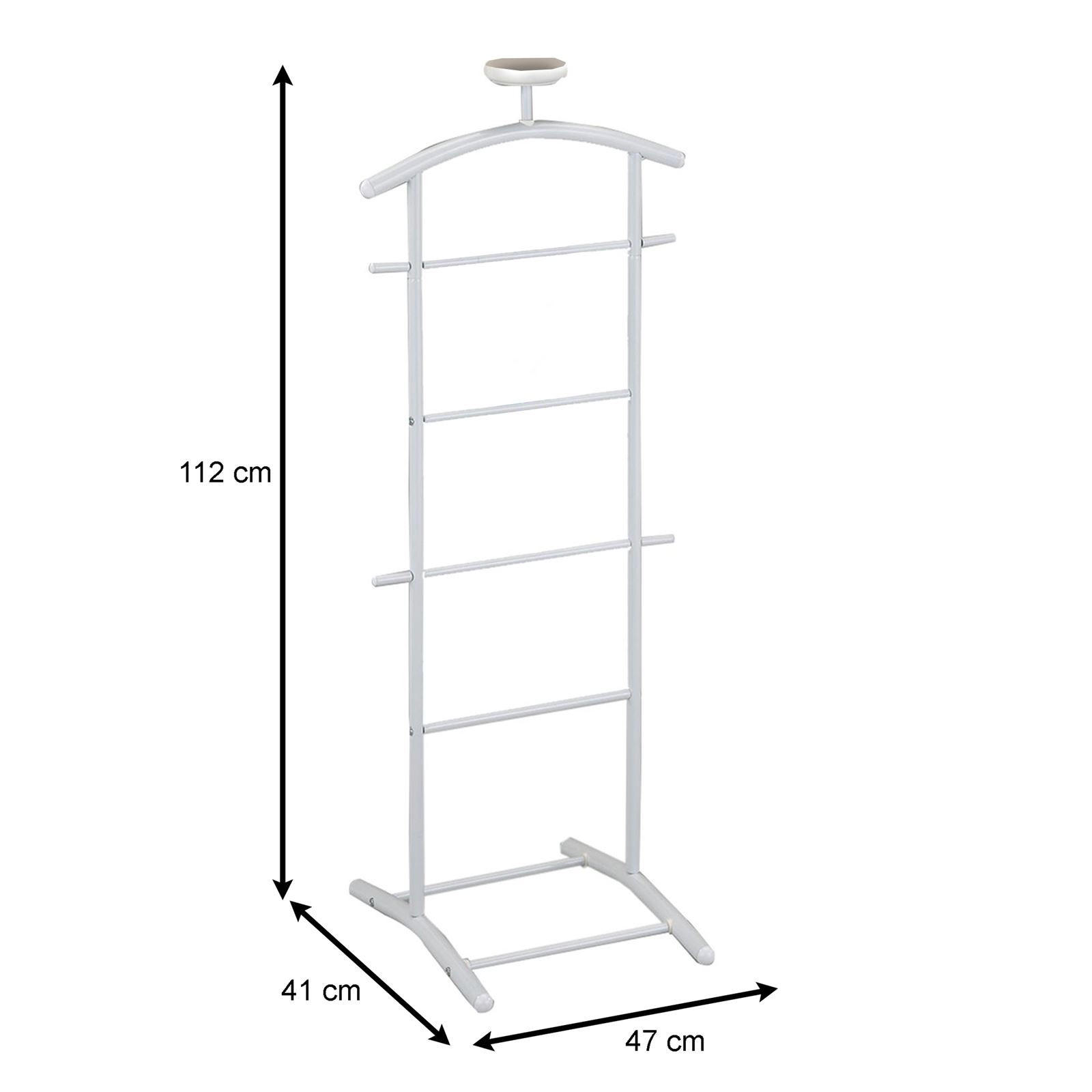 Thumbnail - Idimex Herrendiener, Weiß, Metall, Mode, 47x112x41 cm, Schlafzimmer, Herrendiener