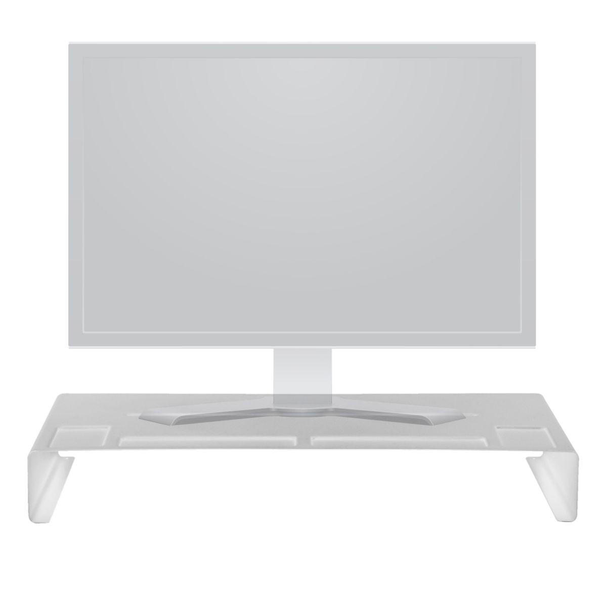 MONITORSTÄNDER Tower weiß 58/8/24 cm - Weiß, Metall (58/24/8cm) - Yamazaki