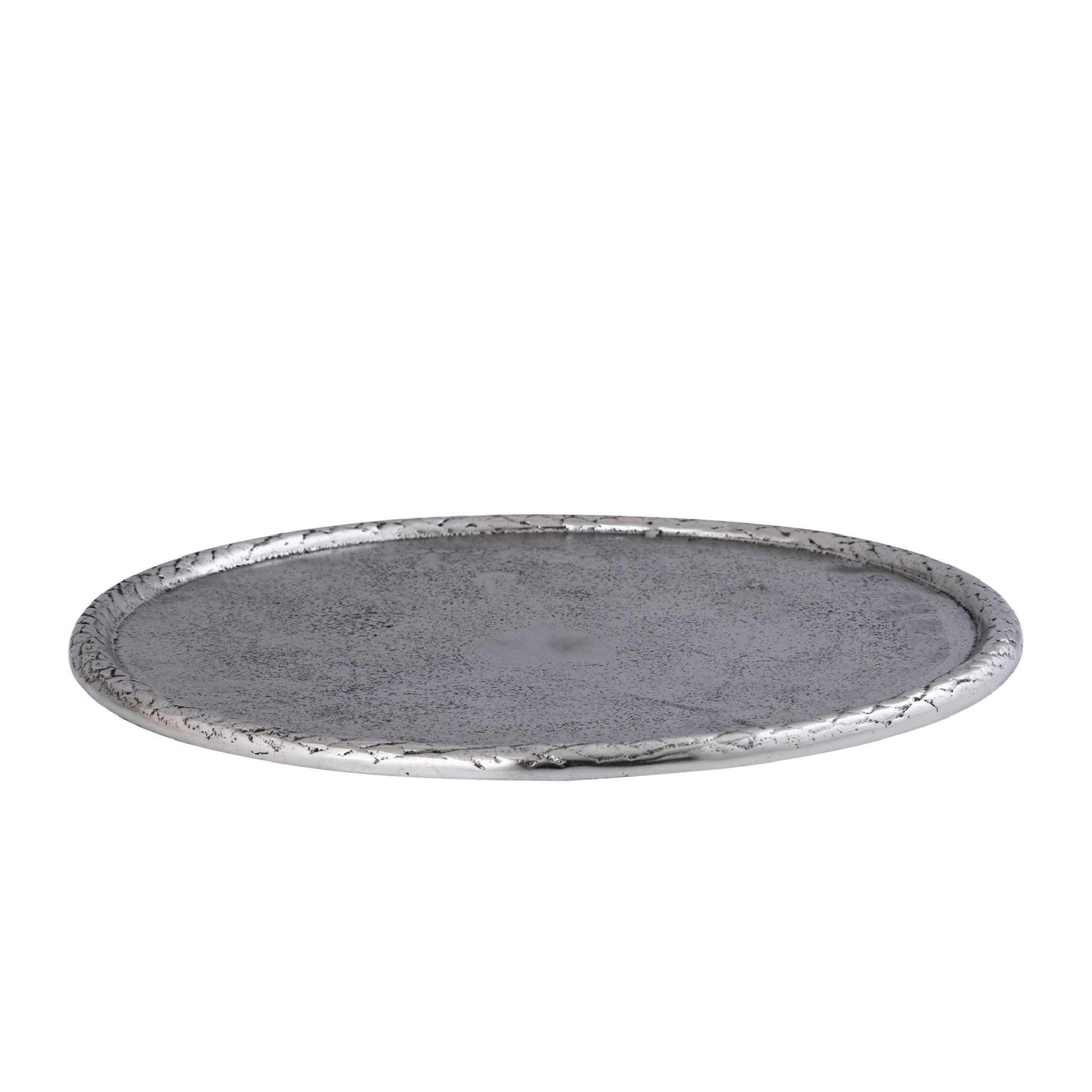 SCHALE Fahdi Silber 36/36/2.5cm - Silberfarben, Metall (2.5cm) - PTMD Collection