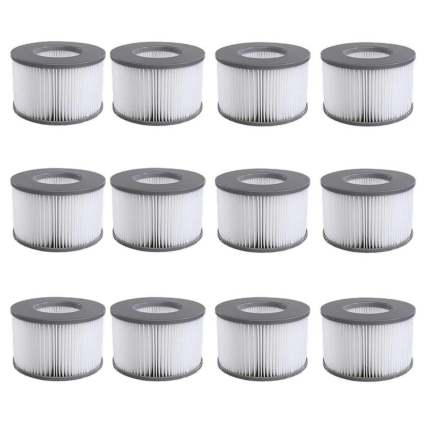 FILTERKARTUSCHEN 12er Set für aufblasbare Whirlpools Ø 11 cm x 8 cm - Multicolor, Kunststoff (11/8/11cm)