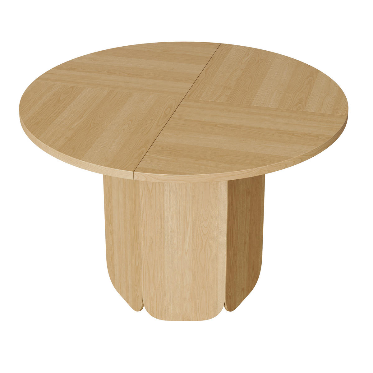 JÍDELNÍ STŮL kulatý 120cm dub skandinávský - barva dubu, kompozitní dřevo (120/120/75cm) - FLIEKS