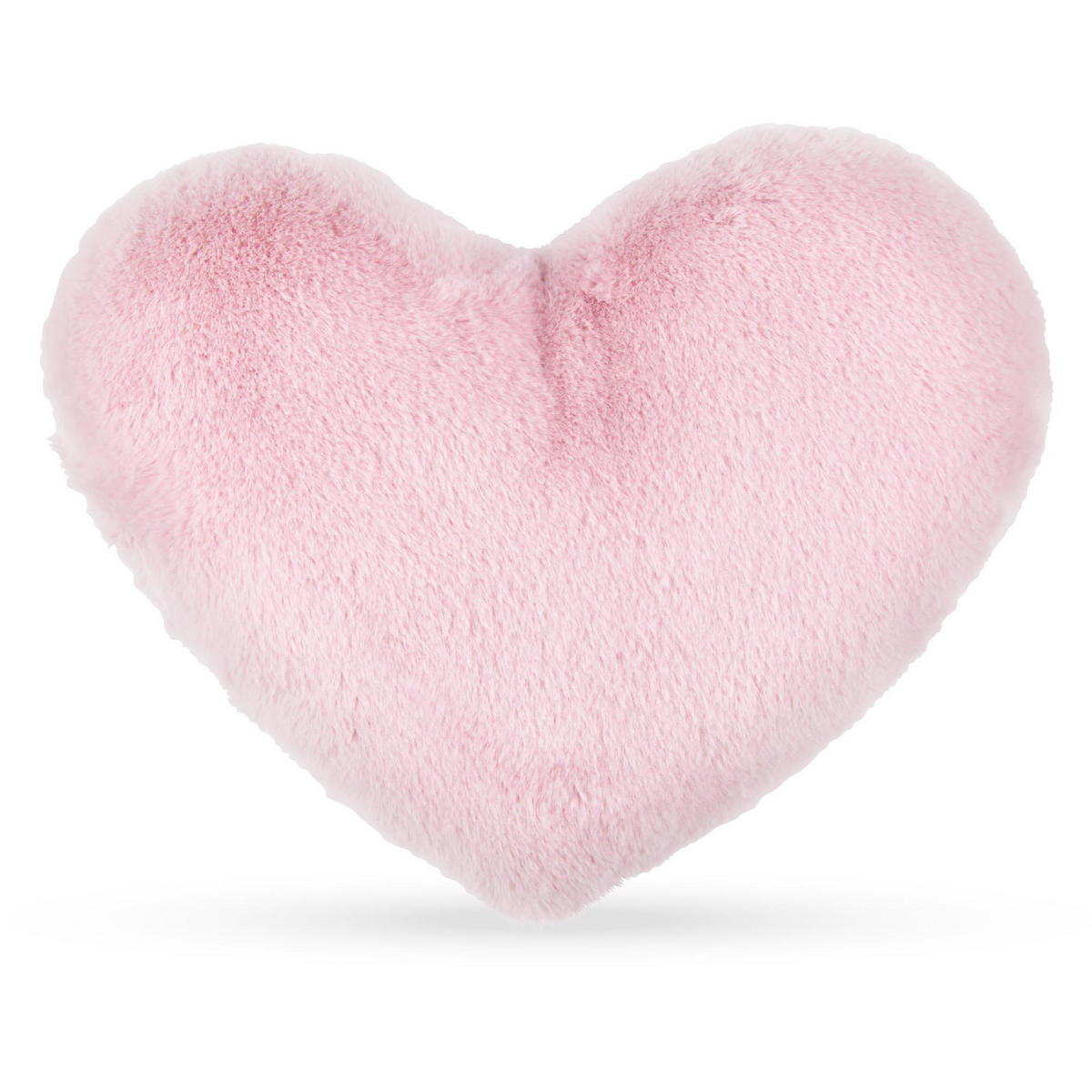 HERZKISSEN Plüschig Rosa - Rosa, Textil (30/40cm)