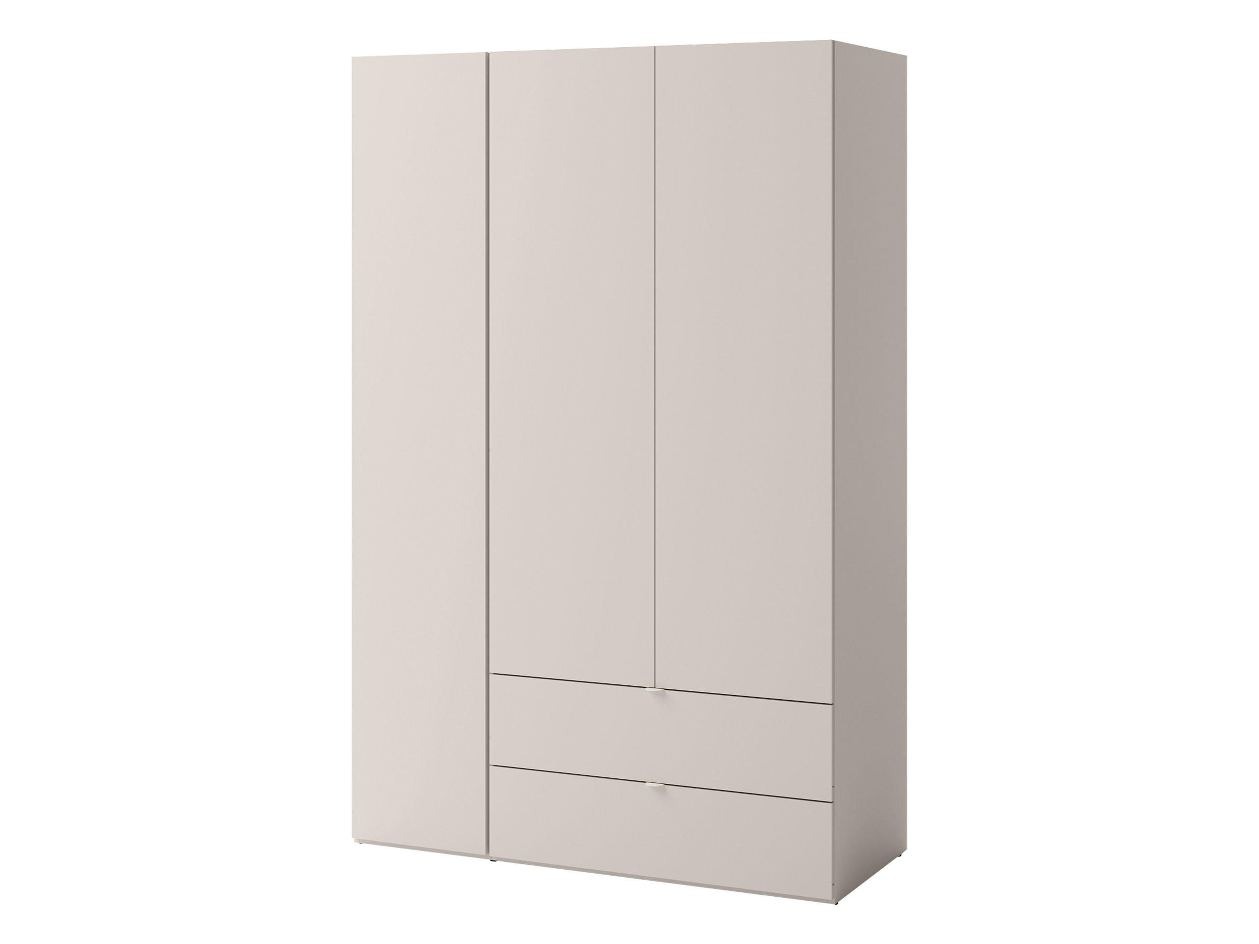 KLEIDERSCHRANK Sigma 3D2S SG01 - Kaschmir, Holzwerkstoff (130/201/55cm) - MIRJAN24