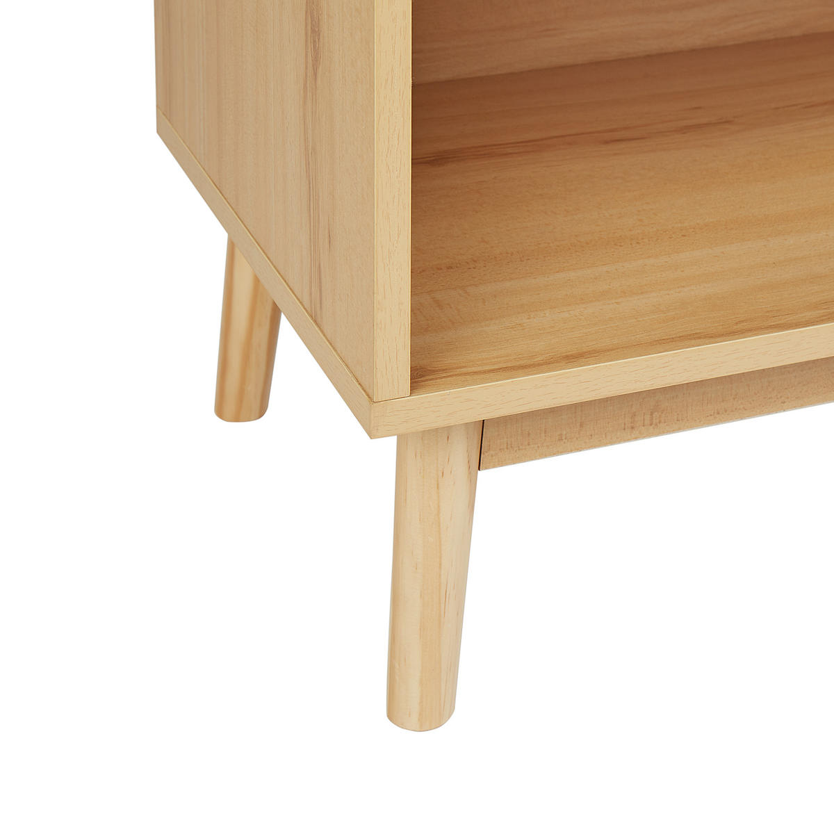 SCHUHSCHRANK Rattan Hellbraun Perote - Hellbraun, Naturmaterialen (80/97/35cm) - Beliani