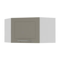 ECKHÄNGESCHRANK Kvantum W10/60/36 Beige Matt / Weiß Matt 60 / 60 / 36cm - Beige/Weiß, Holz/Holzwerkstoff (60/36/60cm) - Feldmann-Wohnen