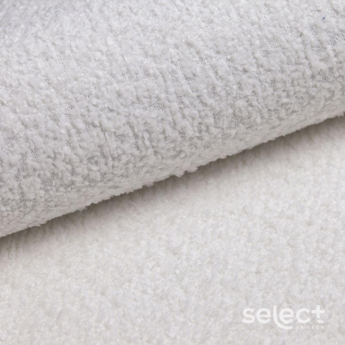 LOUNGESESSEL Duban Weiß Bouclé-Stoff - Goldfarben/Weiß, Holz/Textil (84/81/89cm) - S-Style Möbel