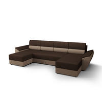 ECKSOFA REBIU2 RAINBOW 20+05 mit Schlaffunktion - Braun, Textil (326/86/140cm) - Bedante