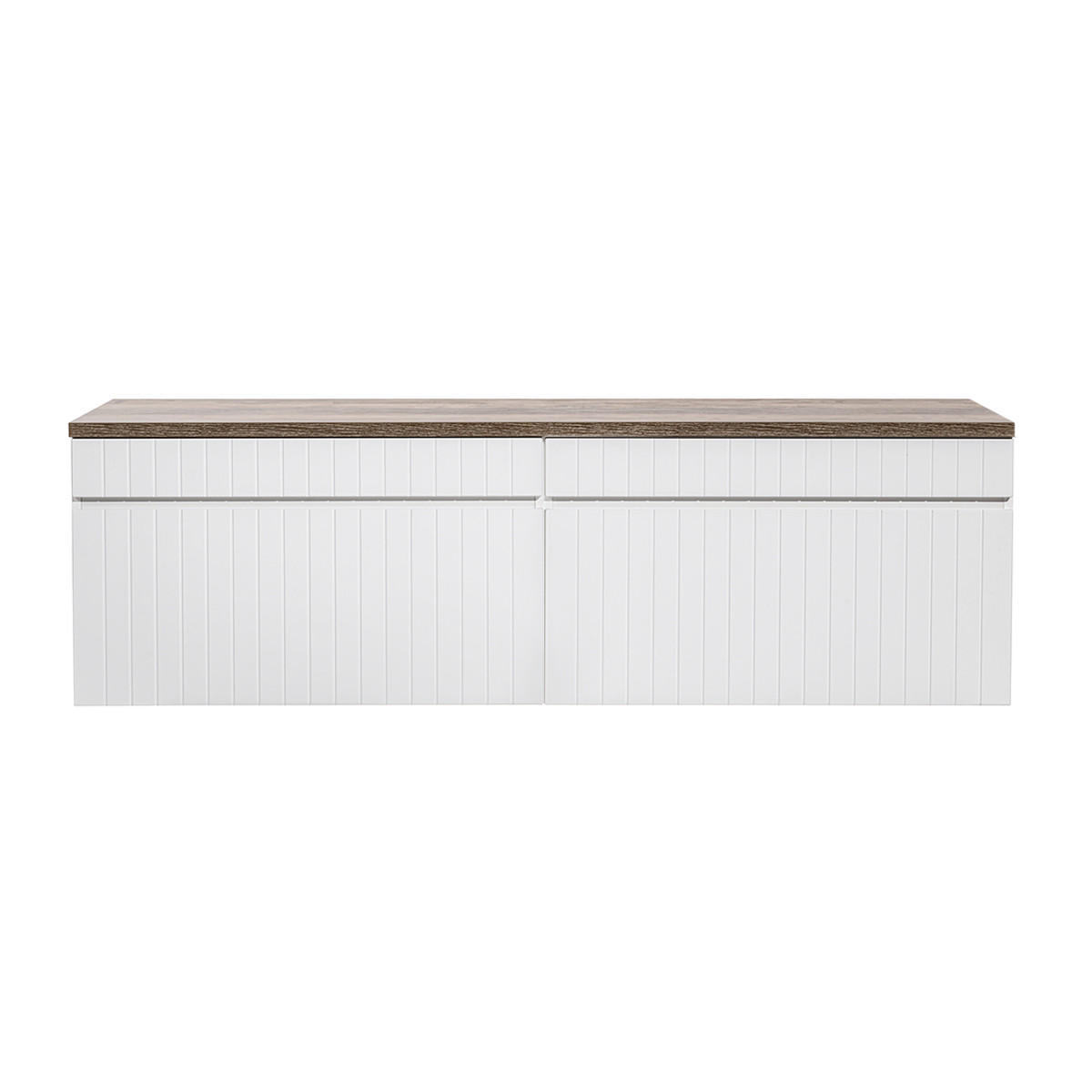 SKŘÍŇKA POD UMYVADLO 160cm Zelie Bílá - bílá, kompozitní dřevo (160/48/46cm) - Petits-meubles