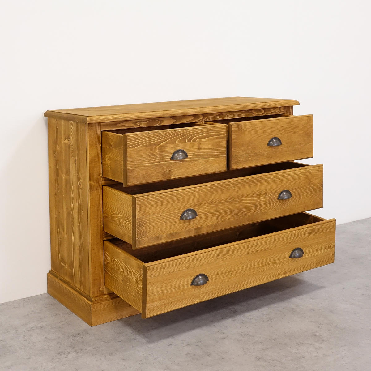 KOMMODE aus Massivholz CHARLOTTE 1 - Hellbraun, Holz (120/90/48cm) - Seart