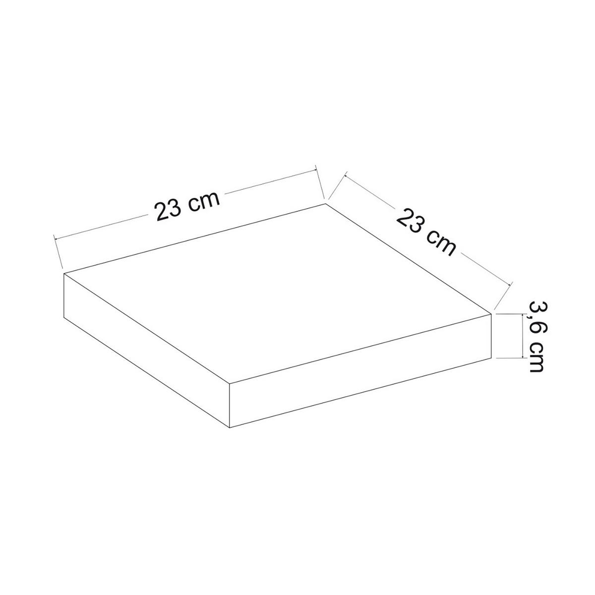 WANDREGAL Bredebro - Weiß, Holzwerkstoff (23/3.6/23cm) - [en.casa]