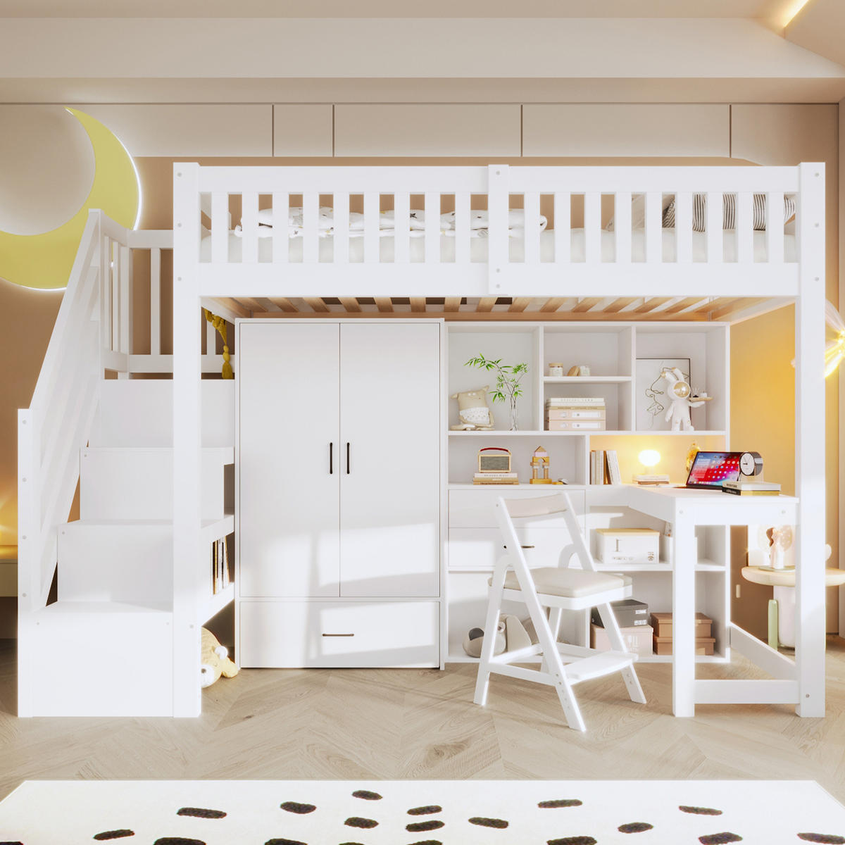 HOCHBETT 90/200 cm Weiß - Weiß, Holz - Raumix