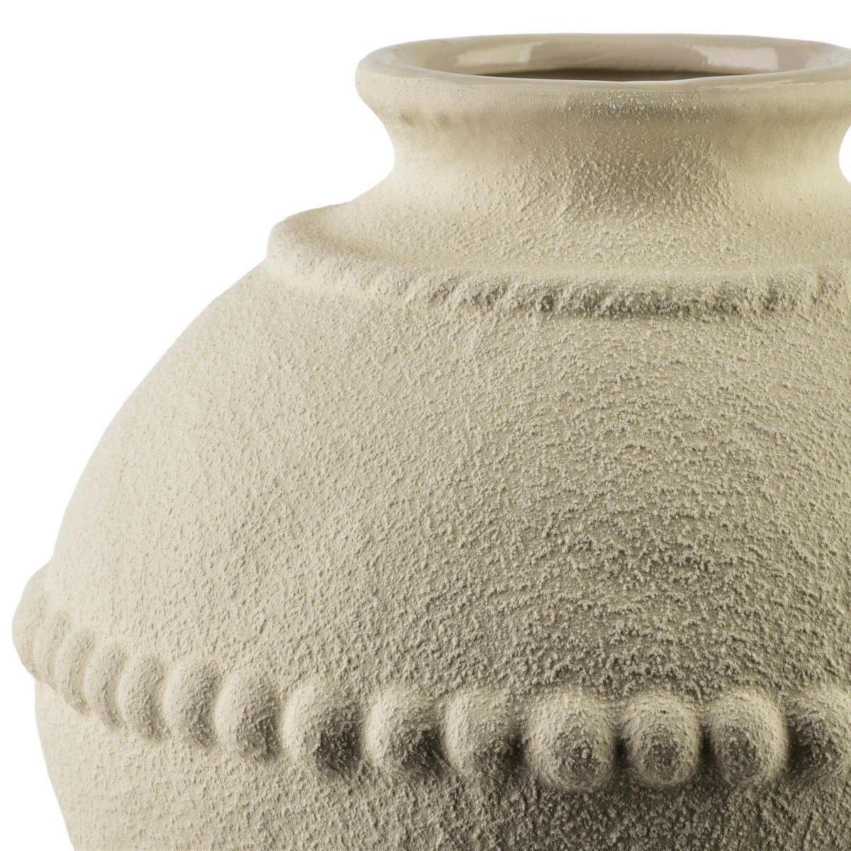VASE Manon 19x14x21cm Poliresin - Beige, Kunststoff (22cm) - Mondex