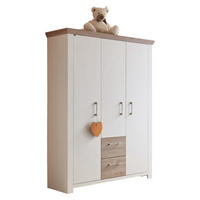 KLEIDERSCHRANK Ebony 135 x 50 x 191 Kinderzimmerschrank Anderson Pinie/Eiche Nelson - Eichefarben/Kieferfarben, Holz (135/191/50cm) - 58aufmkessel