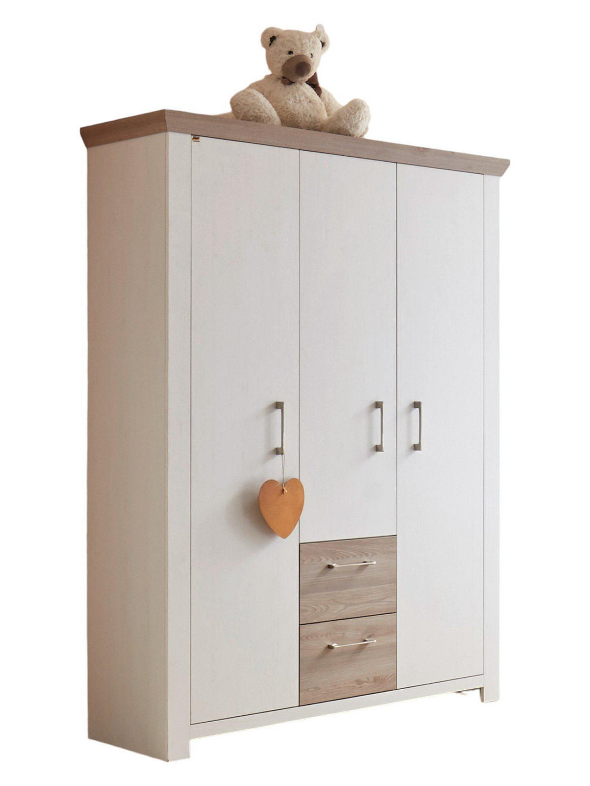 KLEIDERSCHRANK Ebony 135 x 50 x 191 Kinderzimmerschrank Anderson Pinie/Eiche Nelson - Eichefarben/Kieferfarben, Holz (135/191/50cm) - 58aufmkessel