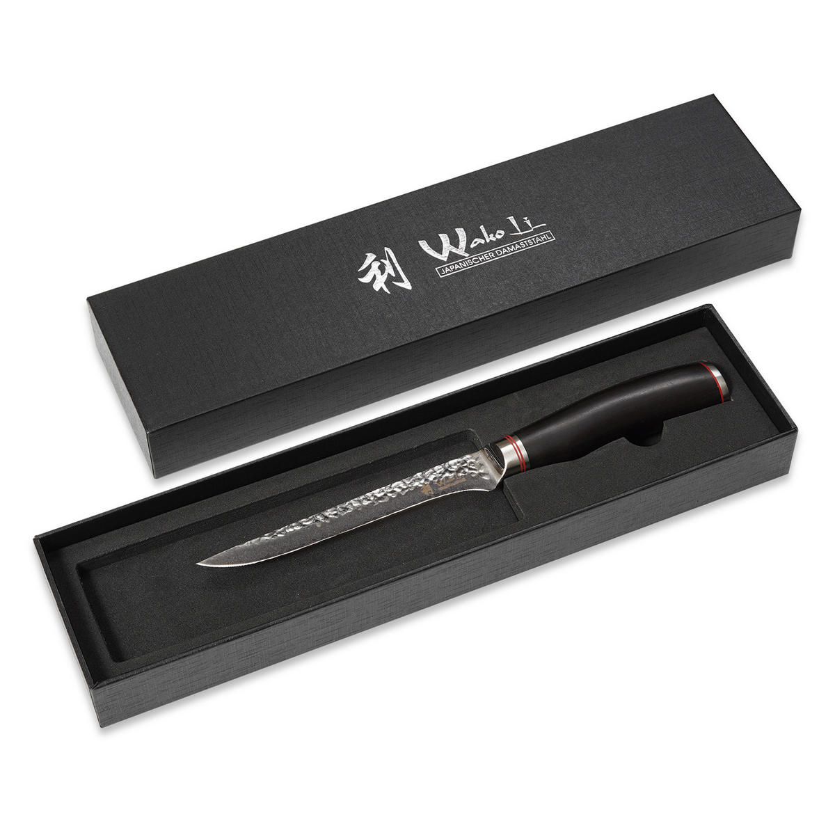 TRANCHIERMESSER 16,5 cm - Schwarz, Holz/Metall (30cm) - Wakoli