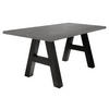 ESSTISCH ausziehbar Elia 7 140 x 90 x 75 Esszimmertisch Schwarzstahl/Graphit - Grau, Holz (140/90/75cm) - 58aufmkessel