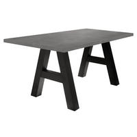 ESSTISCH ausziehbar Elia 7 140 x 90 x 75 Esszimmertisch Schwarzstahl/Graphit - Grau, Holz (140/90/75cm) - 58aufmkessel