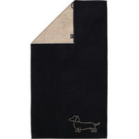 DUSCHTUCH WE LOVE DOGS COMPANION 6248 SCHWARZ-BEIGE - 93 - Schwarz, Textil (80/150cm) - Cawoe