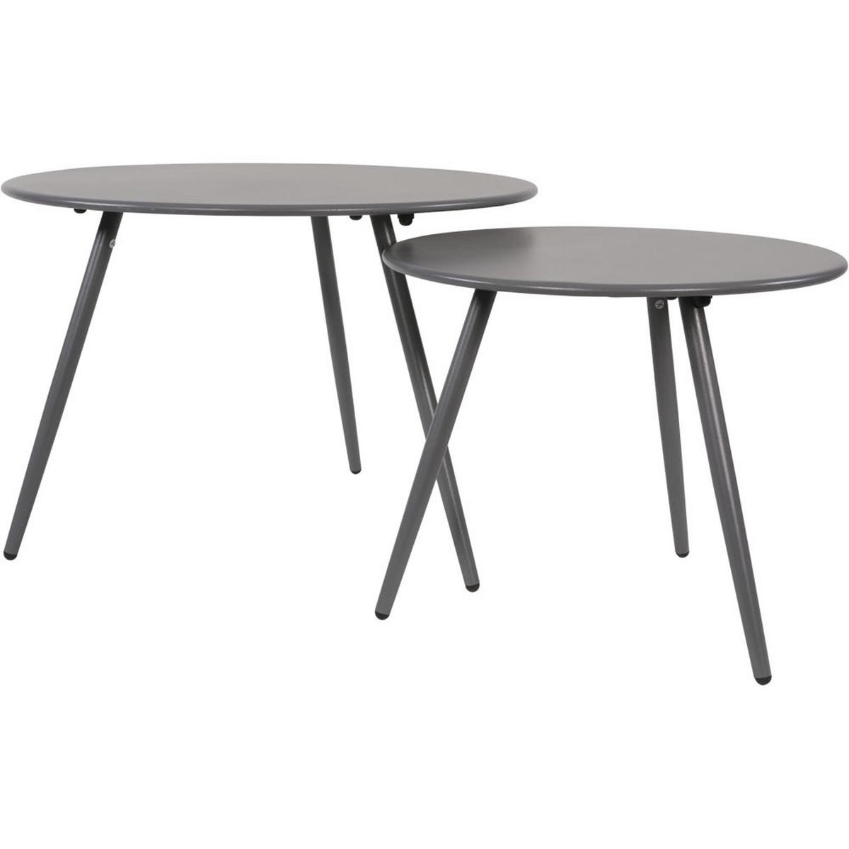 BEISTELLTISCH Rafael - Mehrfarbig - 60/60/41 cm - Multicolor, Metall (60/60/41cm) - Lesli Living
