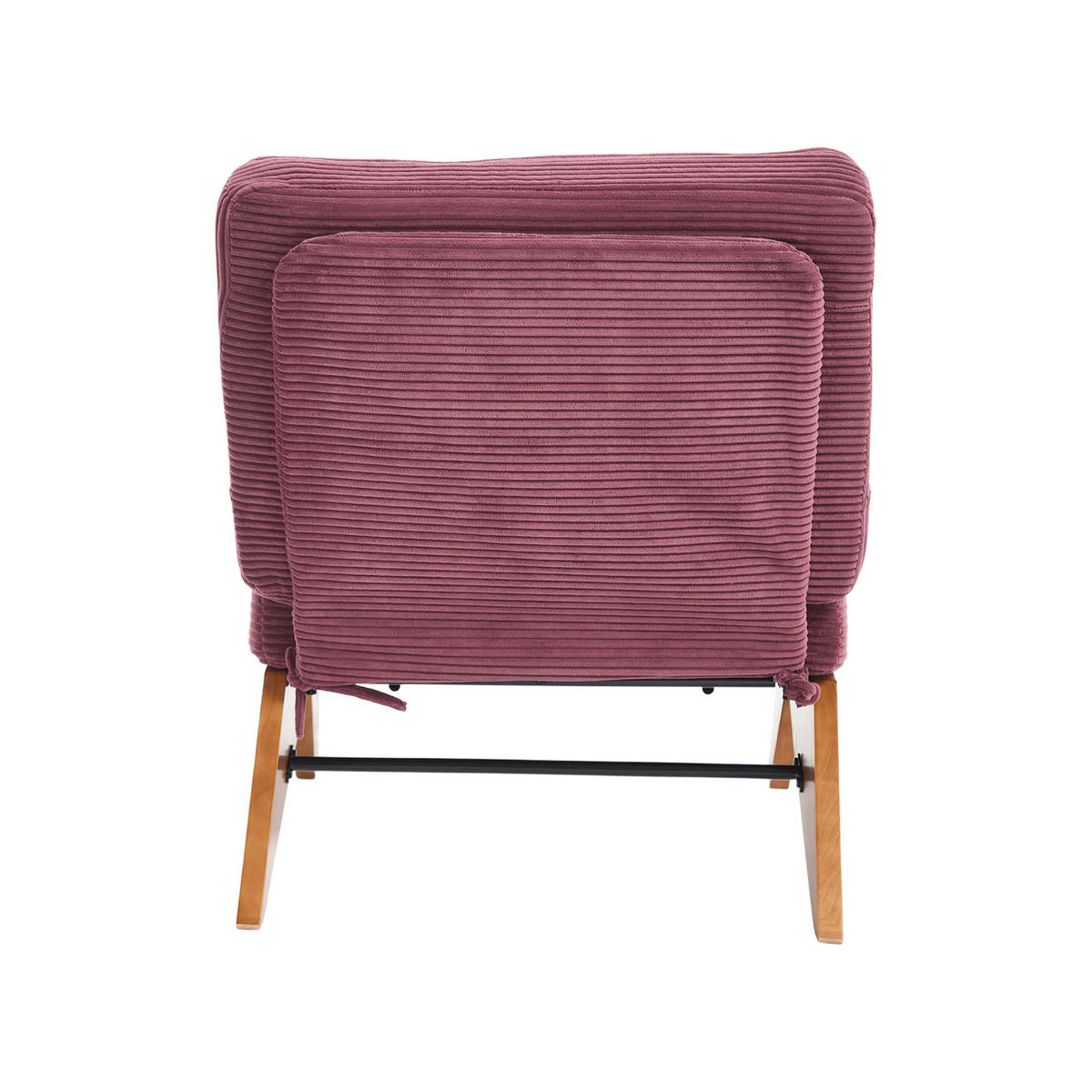 SESSEL Relaxsessel mit Fußstütze & Lendenkissen,verstellbar,Rot - Rot, Holz (73/90/59cm) - LVHOM