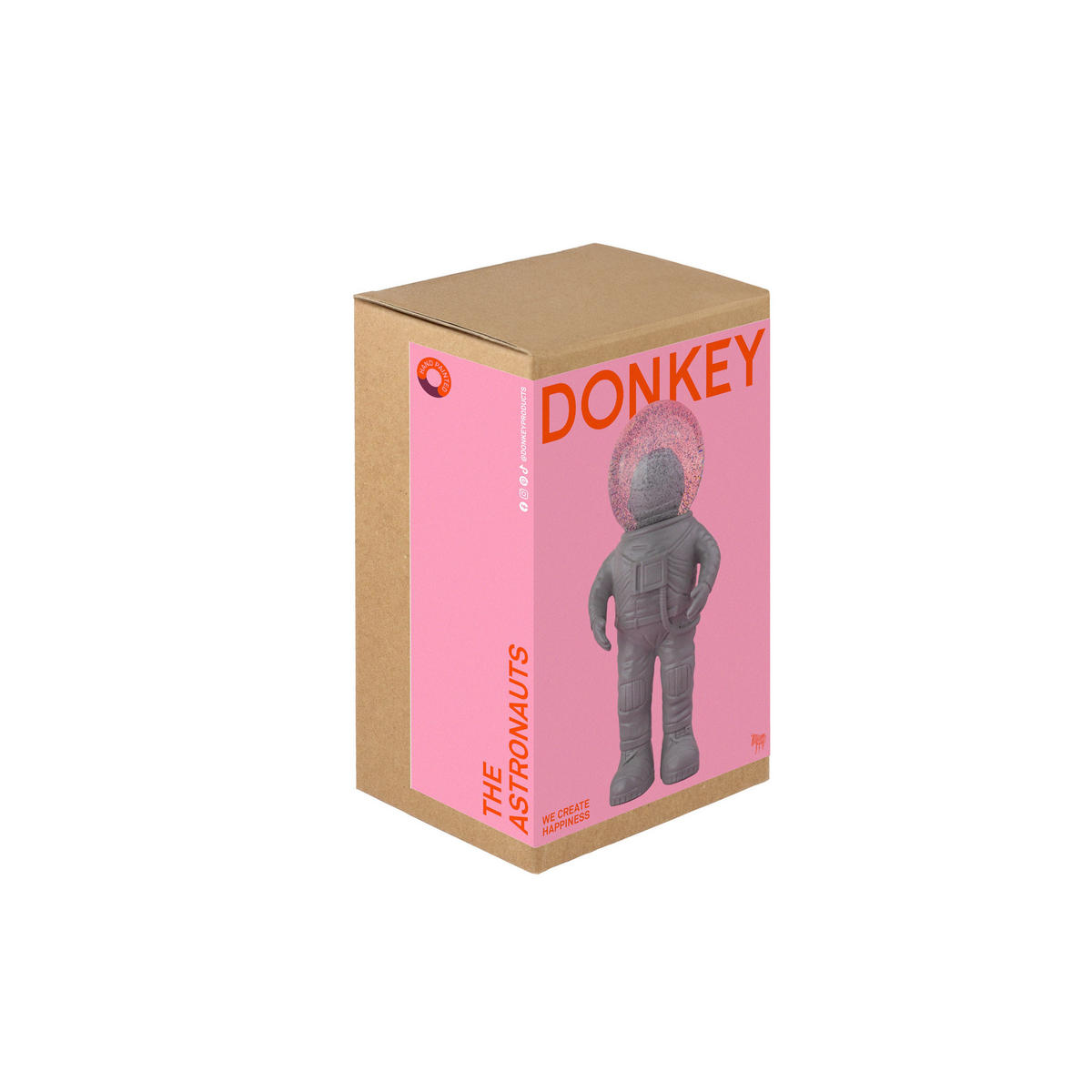 SCHNEEKUGEL Summerglobe The Astronauts Small, Glas / Polyresin, Grau, 13 cm - Grau, Glas (6/13/5cm) - Donkey Products