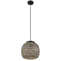 HÄNGELEUCHTE Metall Bambus Braun - Braun, Holz (30/30/120cm) - Globo Lighting