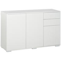 AUFBEWAHRUNGSSCHRANK, Spanplatte, Weiß, 117 x 36 x 74 cm - Weiß, Metall (36/74/117cm) - HOMCOM