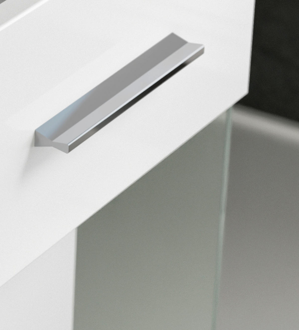 HOCHSCHRANK weiß Hochglanz, Eiche 74 x 191 cm, Badschrank mit viel Stauraum - Weiß Hochglanz/Eichefarben, Holzwerkstoff/Kunststoff (74/191/31cm) - Inn.Furn