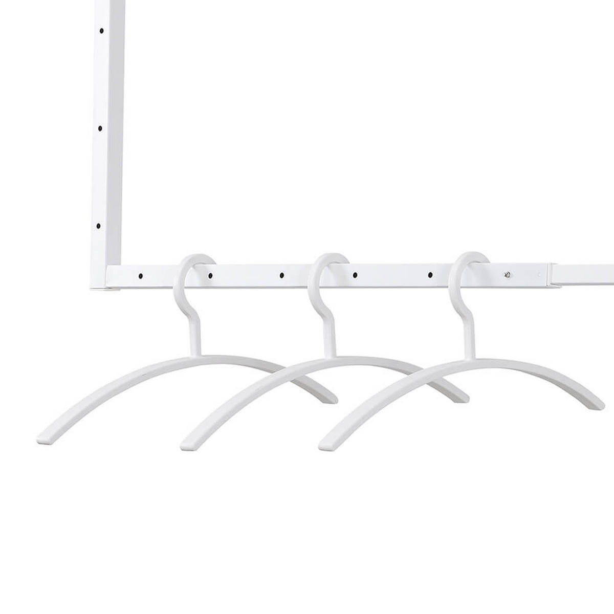 GARDEROBE SWAY - Weiß - Weiß, Kunststoff (3/80/120cm) - Home Deluxe