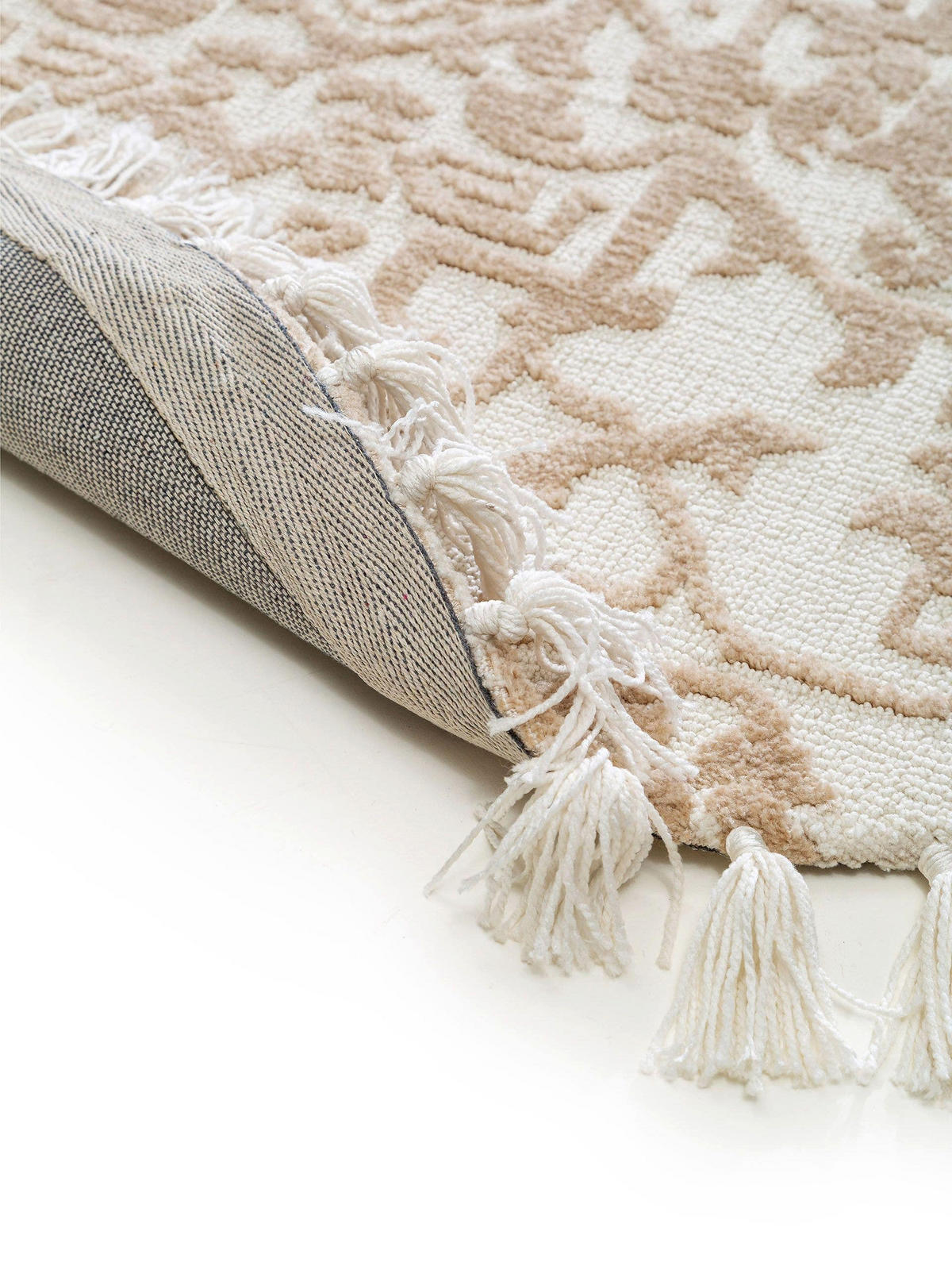 TEPPICH rund Elias Beige ø 150 cm rund - Beige, Textil (150/150cm) - benuta Nest