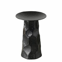 KERZENSTÄNDER Tayo 21 cm - Schwarz, Metall (15/21/15cm) - Boltze Home