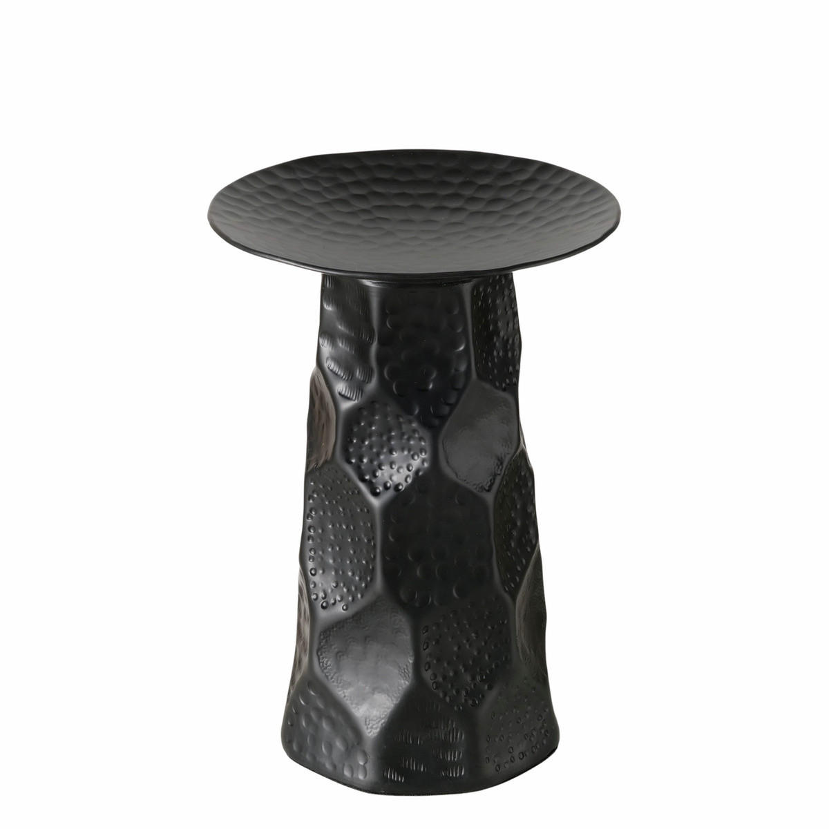 KERZENSTÄNDER Tayo 21 cm - Schwarz, Metall (15/21/15cm) - Boltze Home
