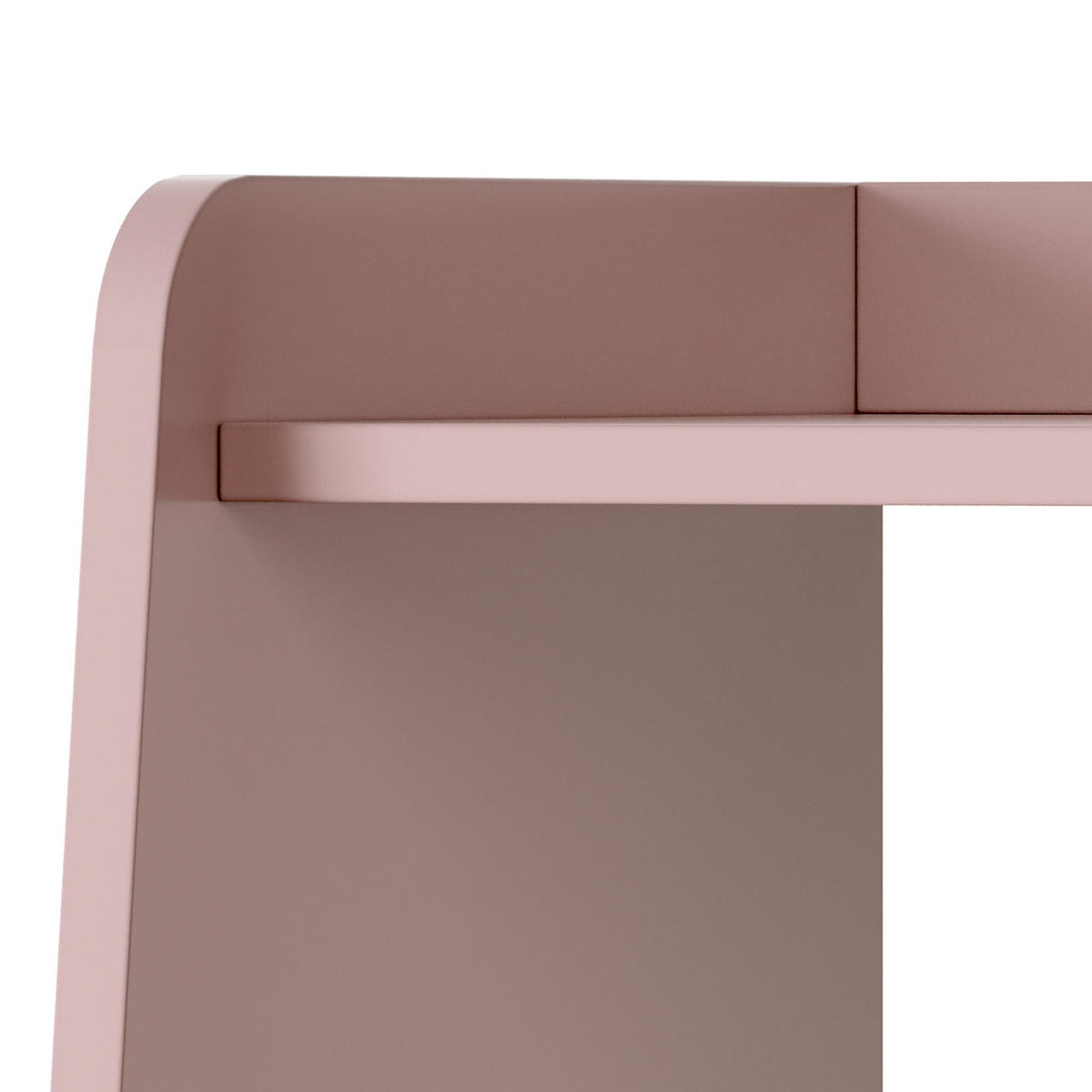 DĚTSKÁ SKŘÍŇ Vestnes - bílá/růžová, kompozitní dřevo (80/90/38cm) - [en.casa]