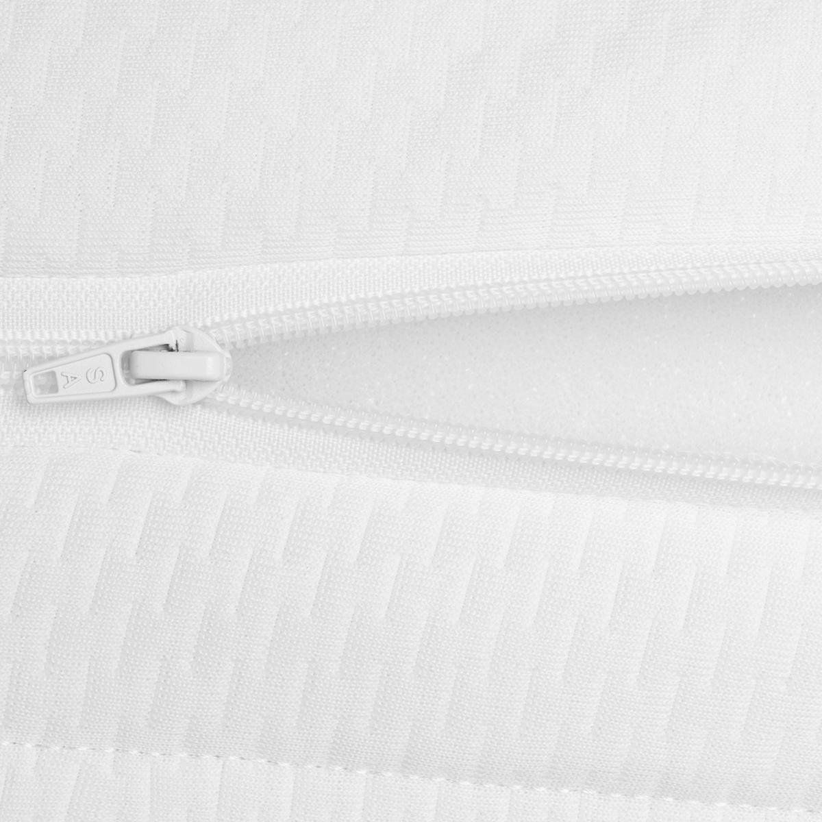 KALTSCHAUMMATRATZE 90x190 H2H3 7-Zonen mit waschbarem Bezug - Weiß, Textil (90/190cm) - Sleepneo