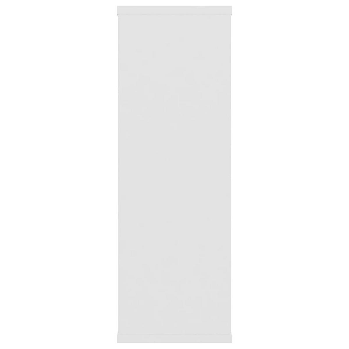 WANDREGAL mit 3 Offenen Fächern 104/20/58,5 cm aus Holzwerkstoff Weiß - Weiß, Holz (104/58.5/20cm) - vidaXL