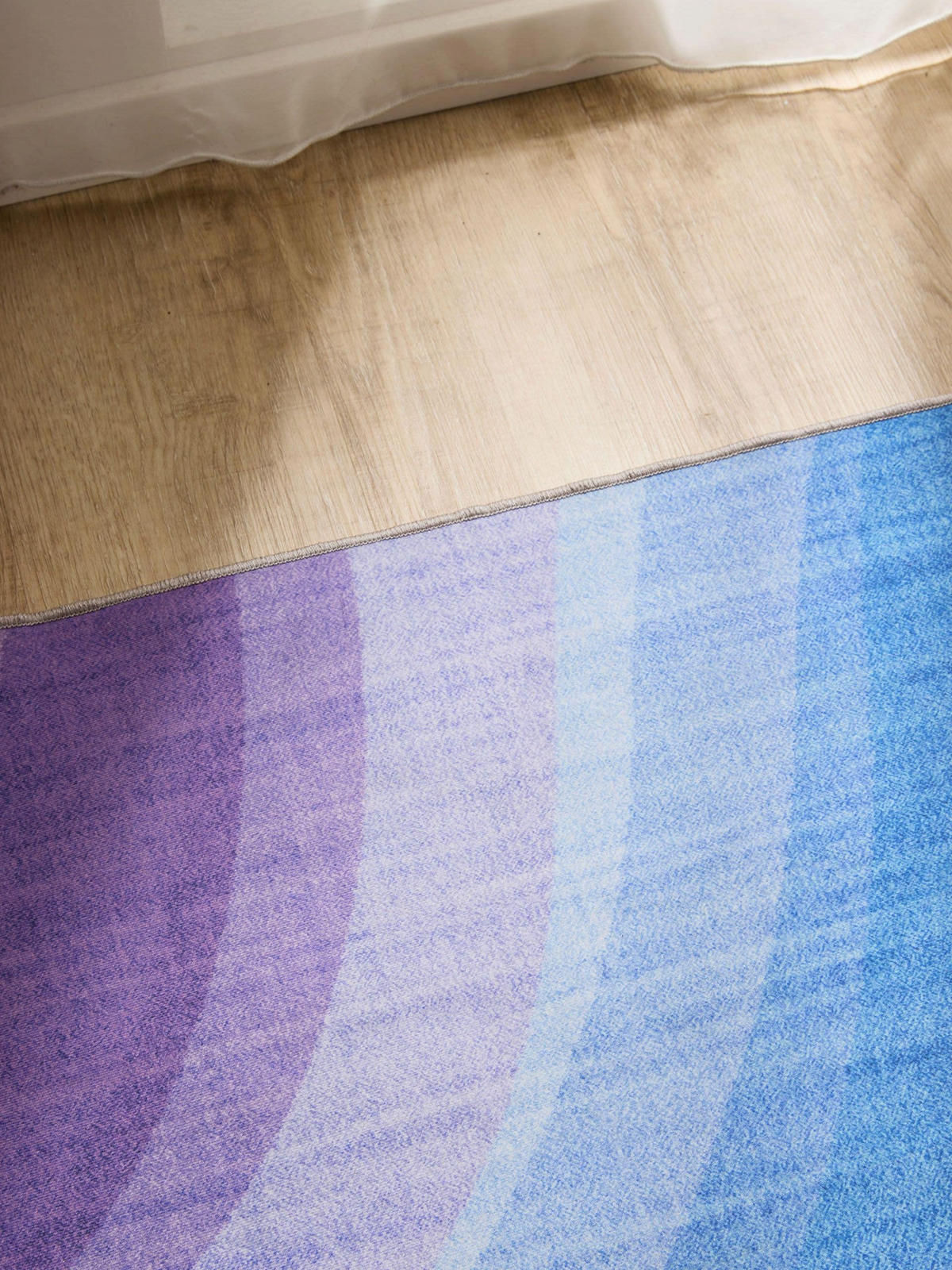 TEPPICH George waschbar 60x120 cm - Lila/Multicolor, Kunststoff (60/120cm) - benuta