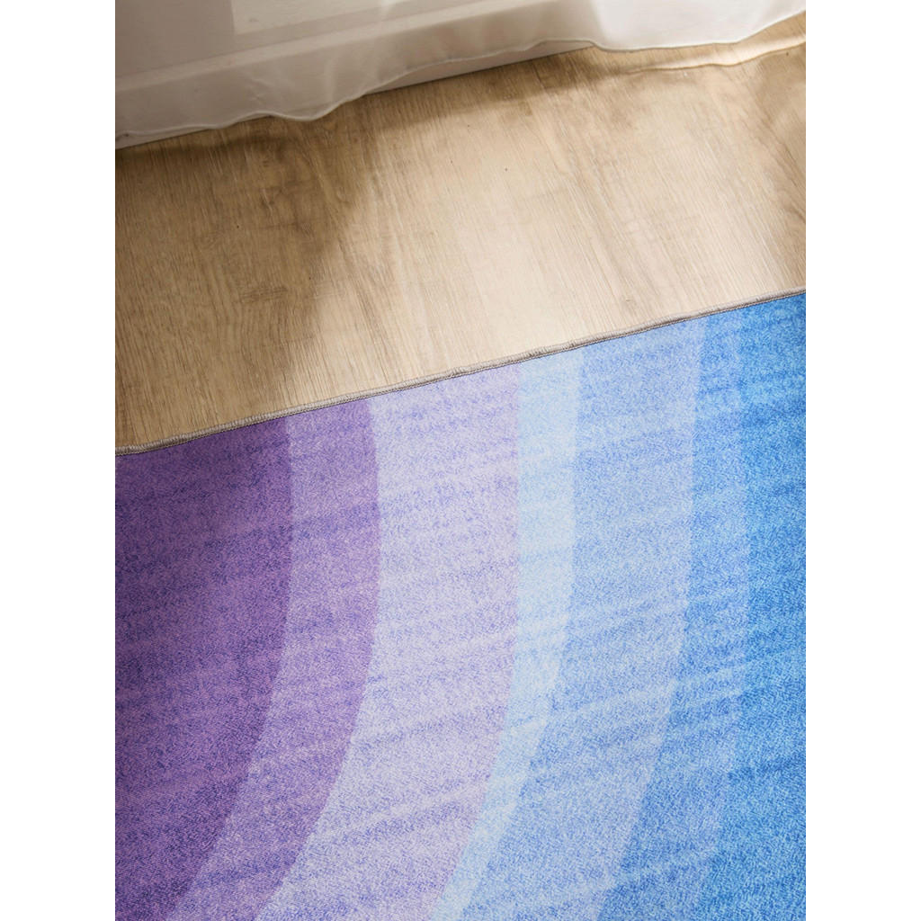 Thumbnail - benuta Teppich, Mehrfarbig, Lila, Kunststoff, Abstrakt, Rechteckig, 120x170 cm, Oeko-Tex® Standard 100, in verschiedenen...