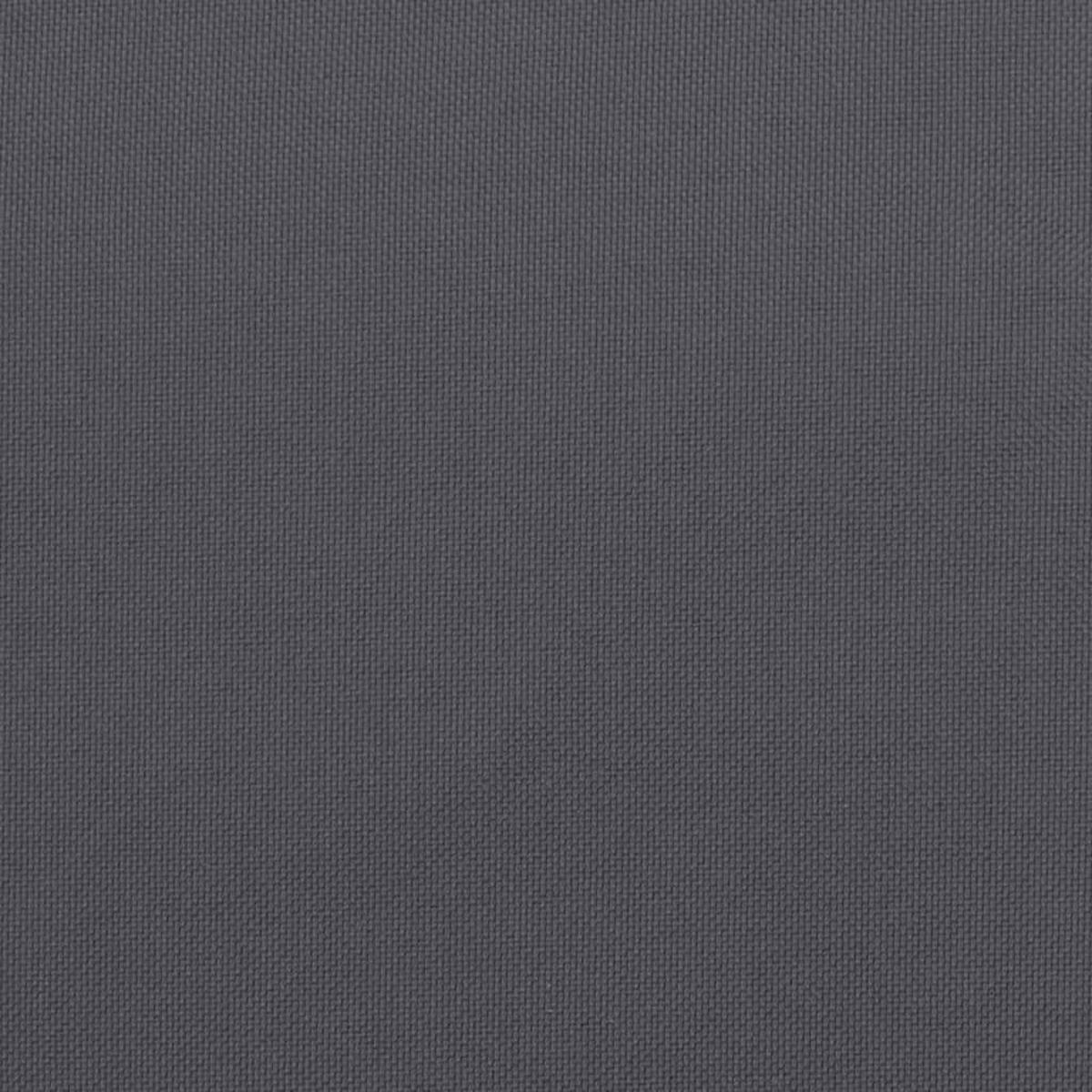 NIEDRIGLEHNER-AUFLAGEN 6Er Set Anthrazit Oxford-Gewebe - Anthrazit, Textil (50/7/100cm) - vidaXL
