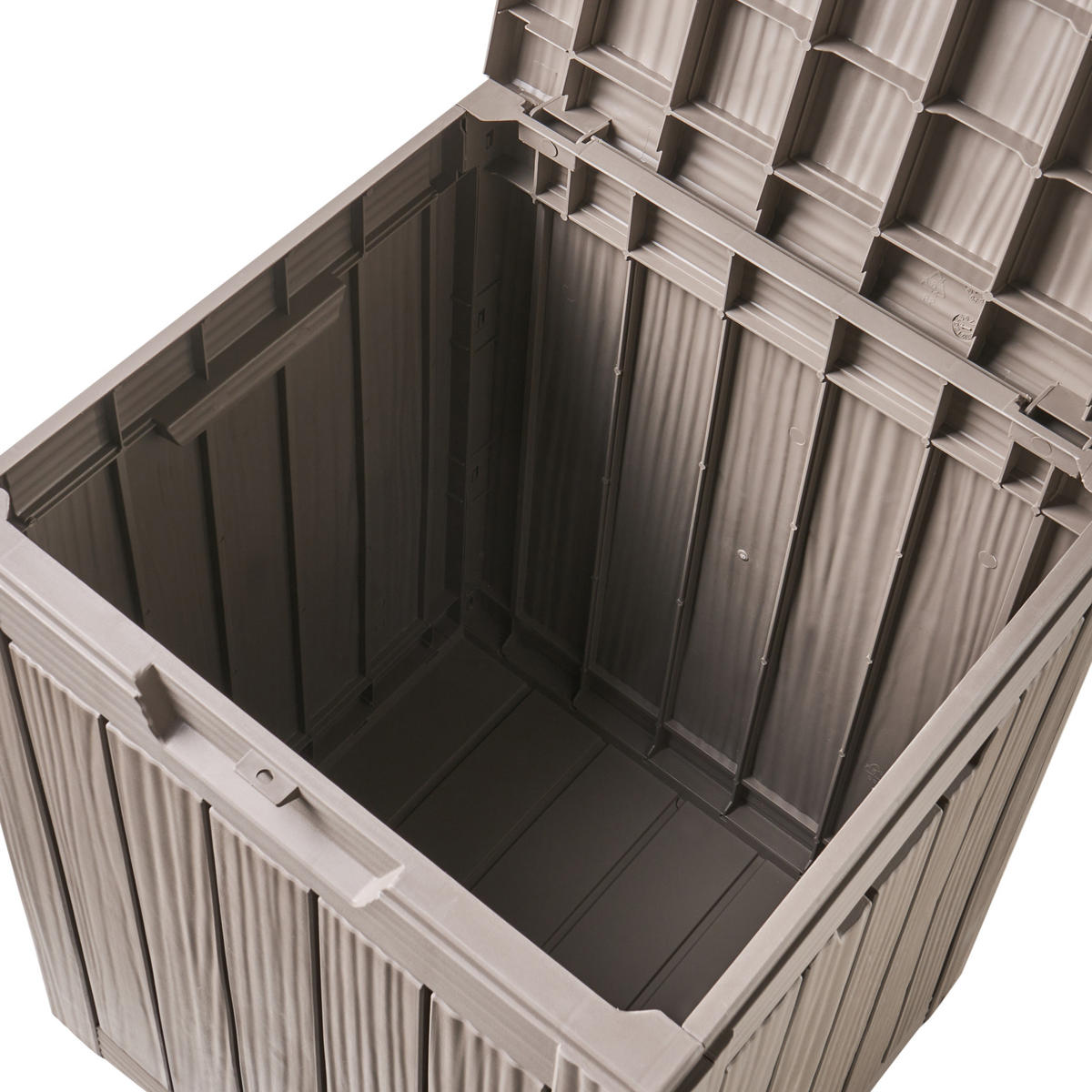 AUFBEWAHRUNGSBOX Medellin 46 cm 43 cm Taupe - Taupe, Kunststoff (46/58/43cm) - Beliani